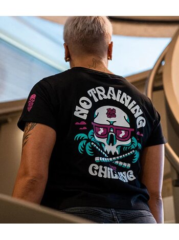 Pride or Die PRiDEorDiE Damen T-Shirt "No Training“ Schwarz