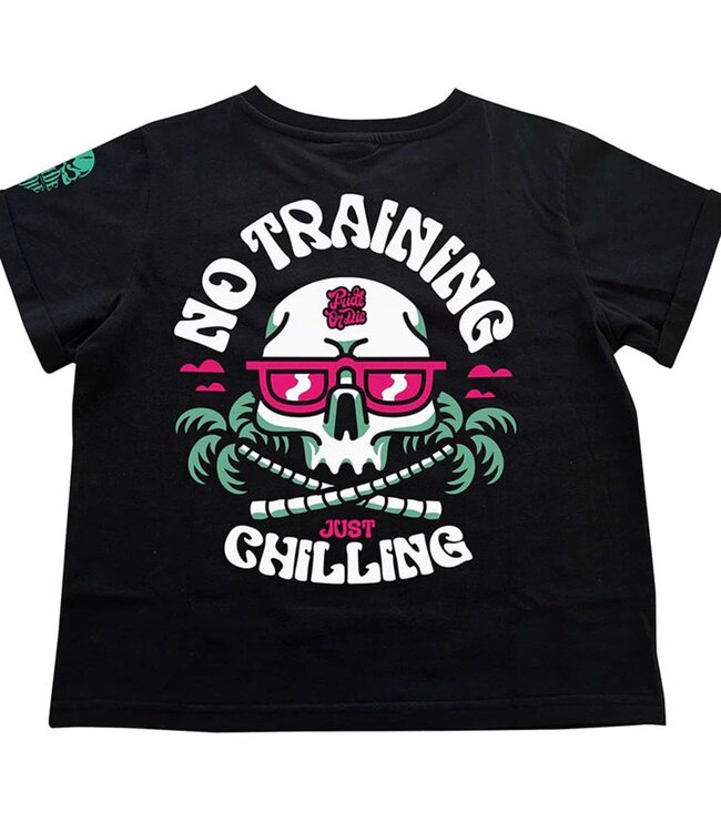 Pride or Die PRiDEorDiE Dames T-Shirt "No Training" Zwart