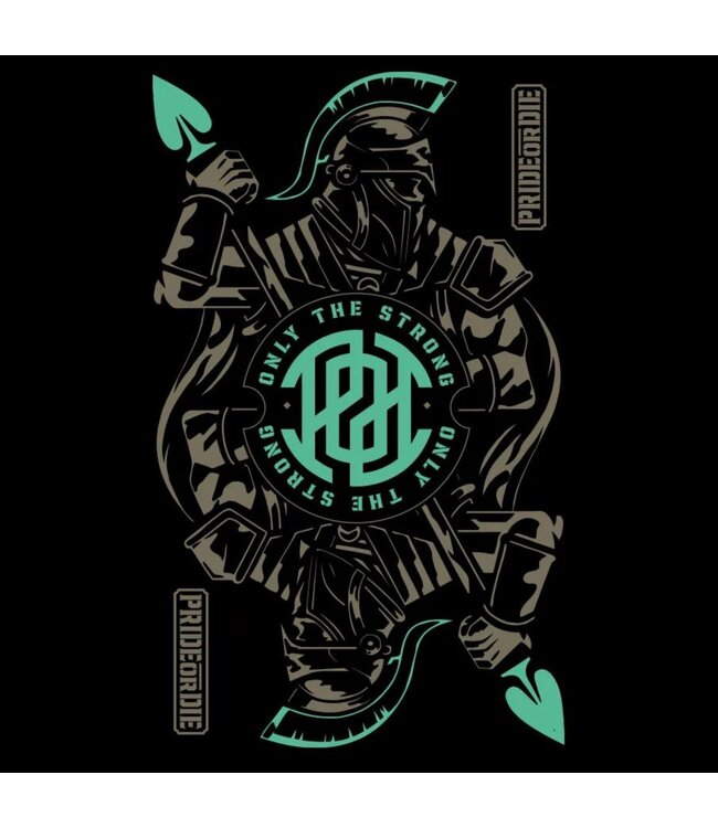 PRIDE or Die Baumwoll-T-Shirt Only the Strong Black