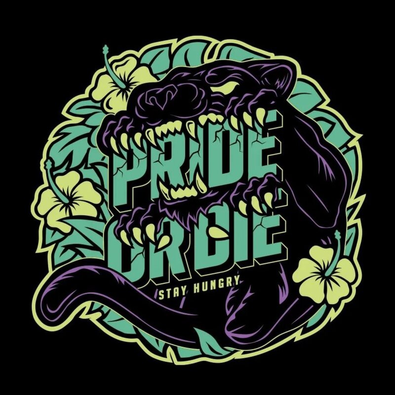 Pride or Die PRIDE or Die Baumwoll T-Shirt Stay Hungry Schwarz