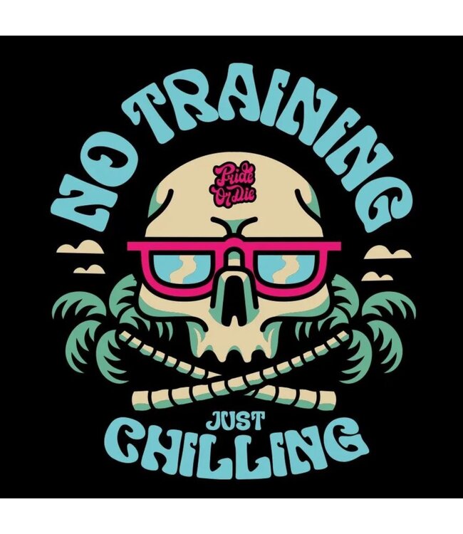 PRIDEorDie Katoenen T-Shirt "No Training" Zwart