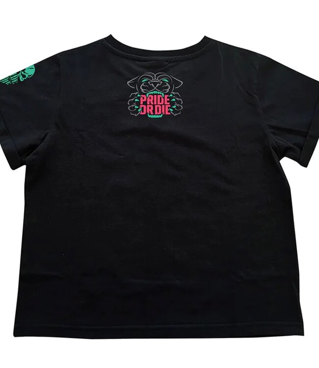 PRiDEorDiE Womens T-Shirt Stay Hungry Black