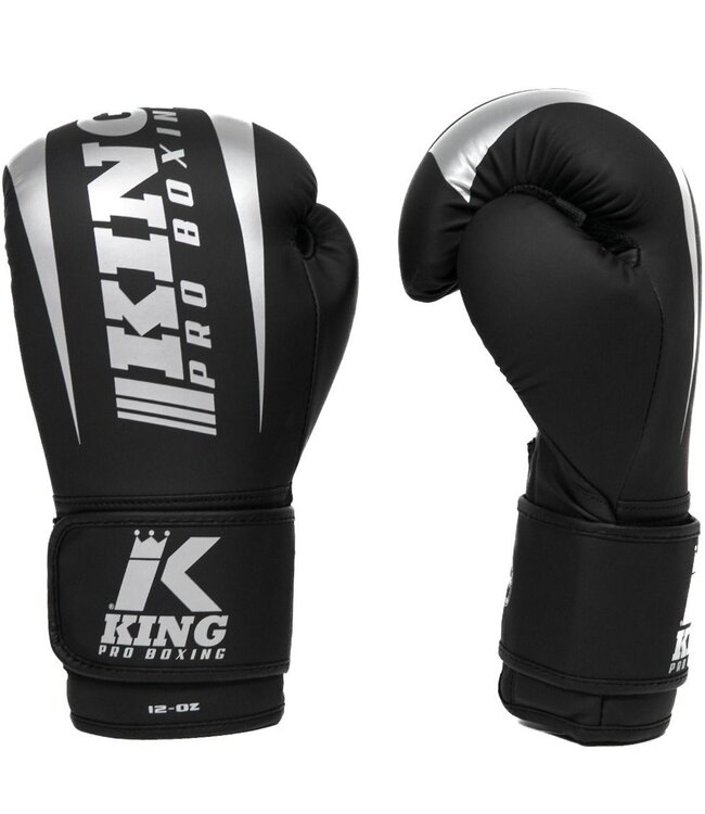 King Pro Boxing KPB/REVO 7 Bokshandschoenen Zwart Zilver