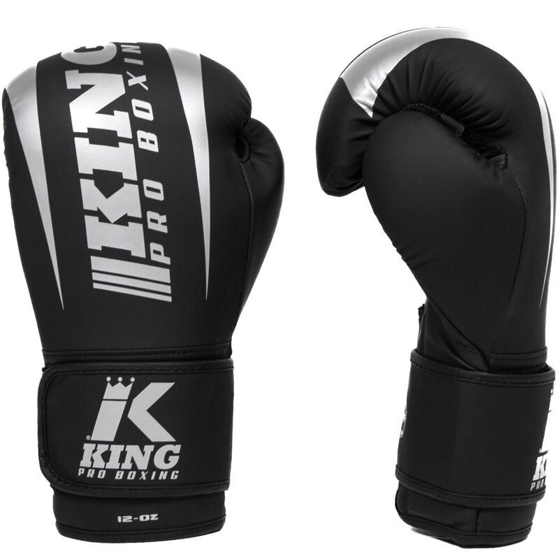 King Pro Boxing King Pro Boxing KPB/REVO 7 Bokshandschoenen Zwart Zilver