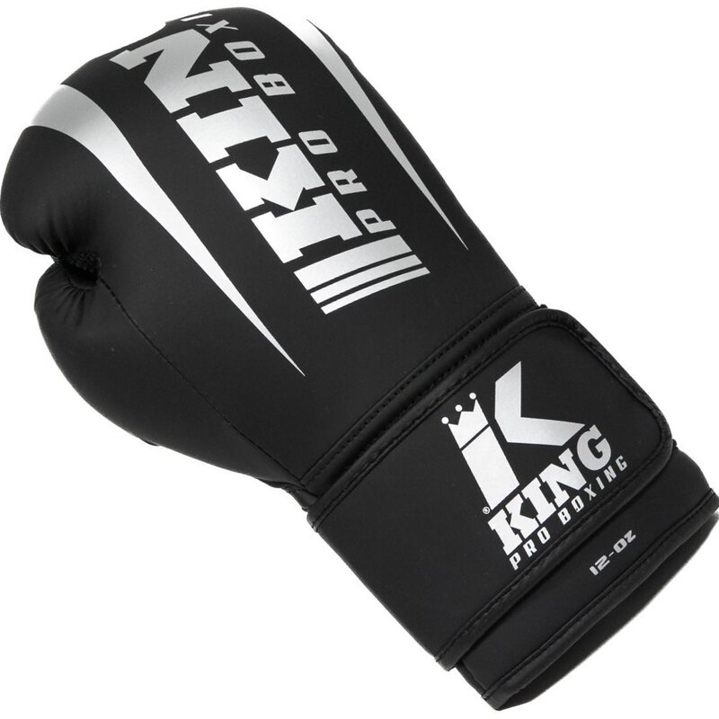 King Pro Boxing King Pro Boxing KPB/REVO 7 Boxhandschuhe Schwarz Silber