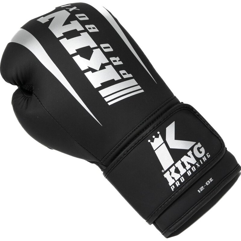 King Pro Boxing King Pro Boxing KPB/REVO 7 Boxing Gloves Black Silver