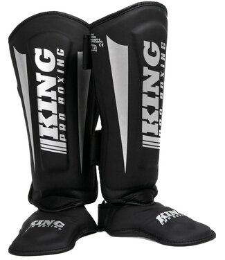 King Pro Boxing King Pro Boxing Scheenbeschermers KPB/SG REVO 7 Zwart Zilver