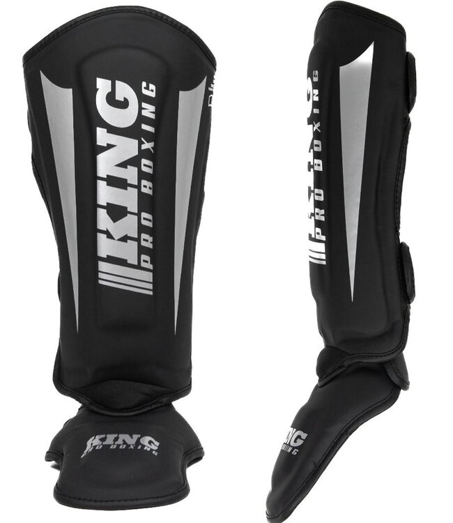 King Pro Boxing King Pro Boxing Scheenbeschermers KPB/SG REVO 7 Zwart Zilver