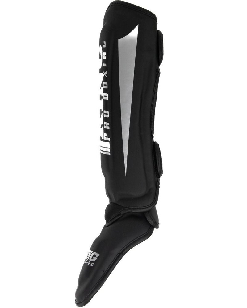 King Pro Boxing King Pro Boxing Shinguards KPB/SG REVO 7 Black Silver