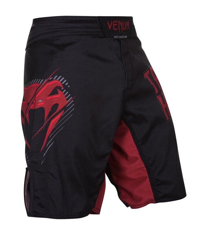 Venum Fightshorts Train Hard Hit Heavy Black Red