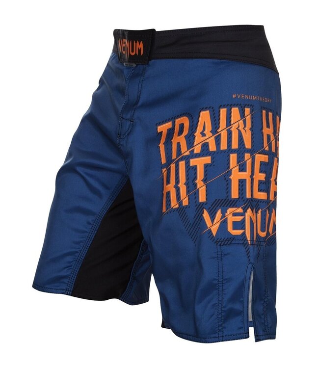 Venum Venum Fightshorts Train Hard Hit Heavy Blue Orange