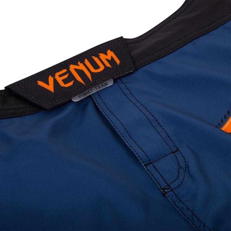 Venum Venum Fightshorts Train Hard Hit Heavy Blau Orange