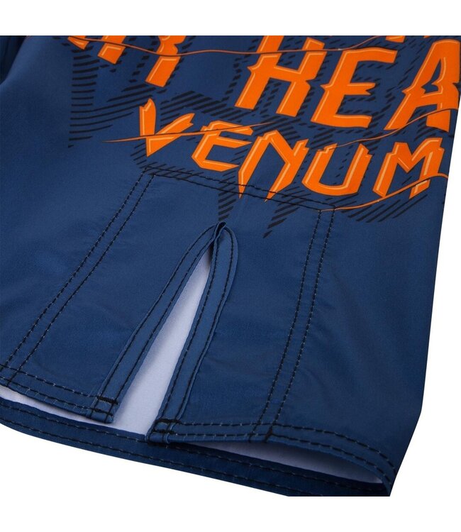 Venum Venum Fightshorts Train Hard Hit Heavy Blue Orange