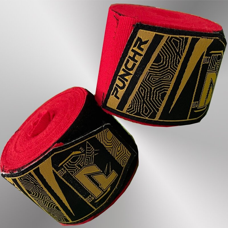PunchR™  PunchR™ Premium Boxing Bandages Hand Wraps 500 cm Red