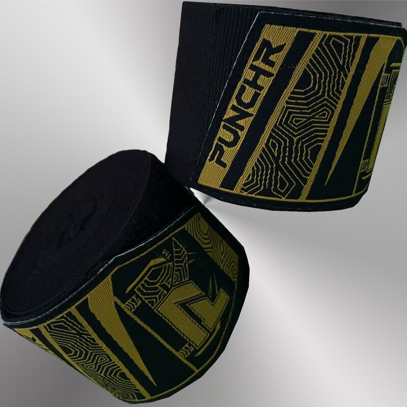 PunchR™  PunchR™ Premium Boksbandages Hand Wraps 500 cm Zwart