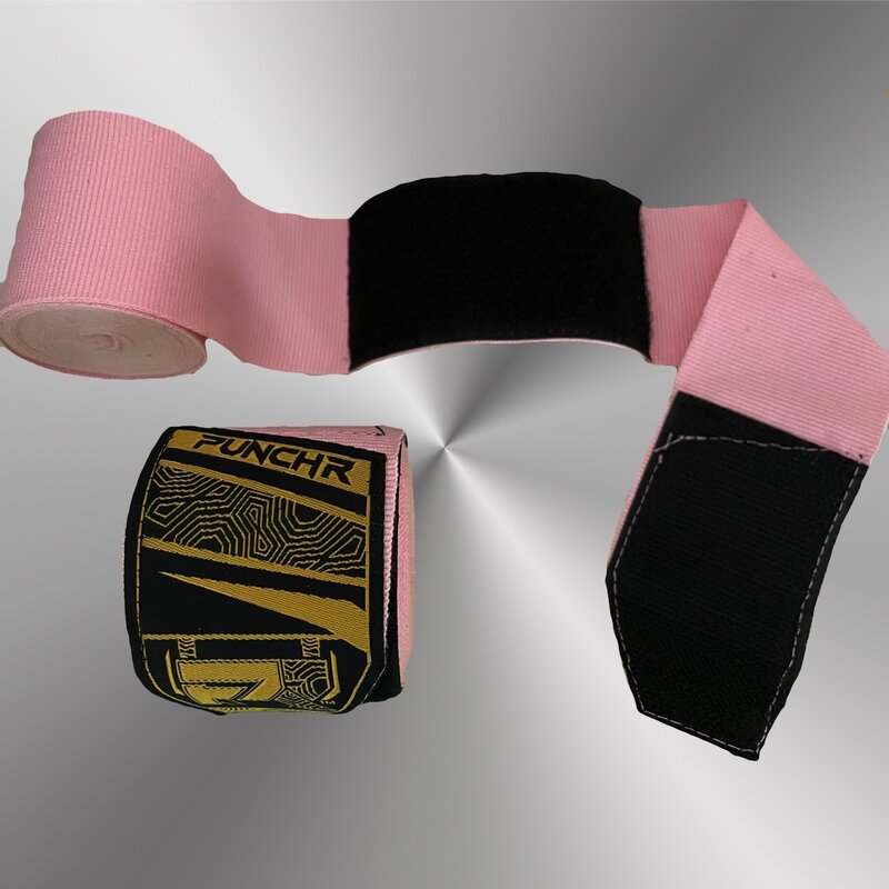 PunchR™  PunchR™ Premium Boxbandagen Handbandagen 350 cm Pink