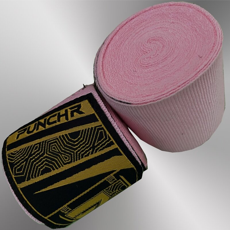 PunchR™  PunchR™ Premium Boksbandages Hand Wraps 350 cm Roze