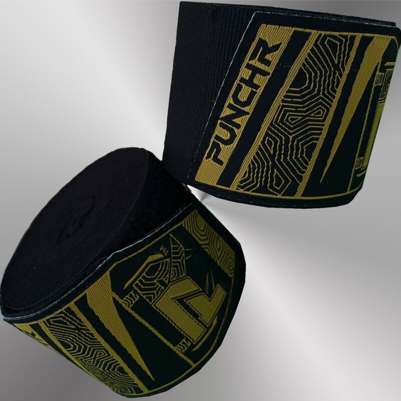 PunchR™  PunchR™ Premium Boksbandages Hand Wraps 350 cm Zwart