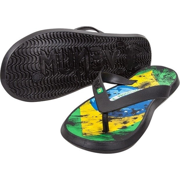 Tongs VENUM Drapeau Brésilien - Taille 38, Noires - NEUVES, Pour Boxe Ou Détente