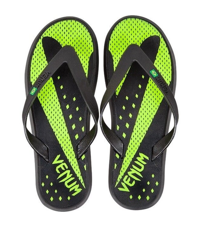 Venum Hurricane Badslippers Flip Flop Zwart Neon Geel