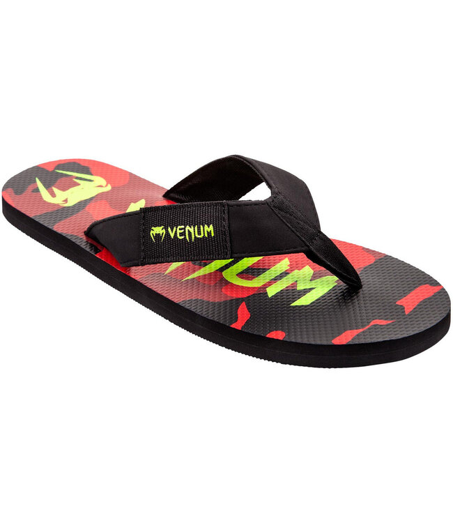Venum Atmo Badslippers Flip Flop Camo Rood