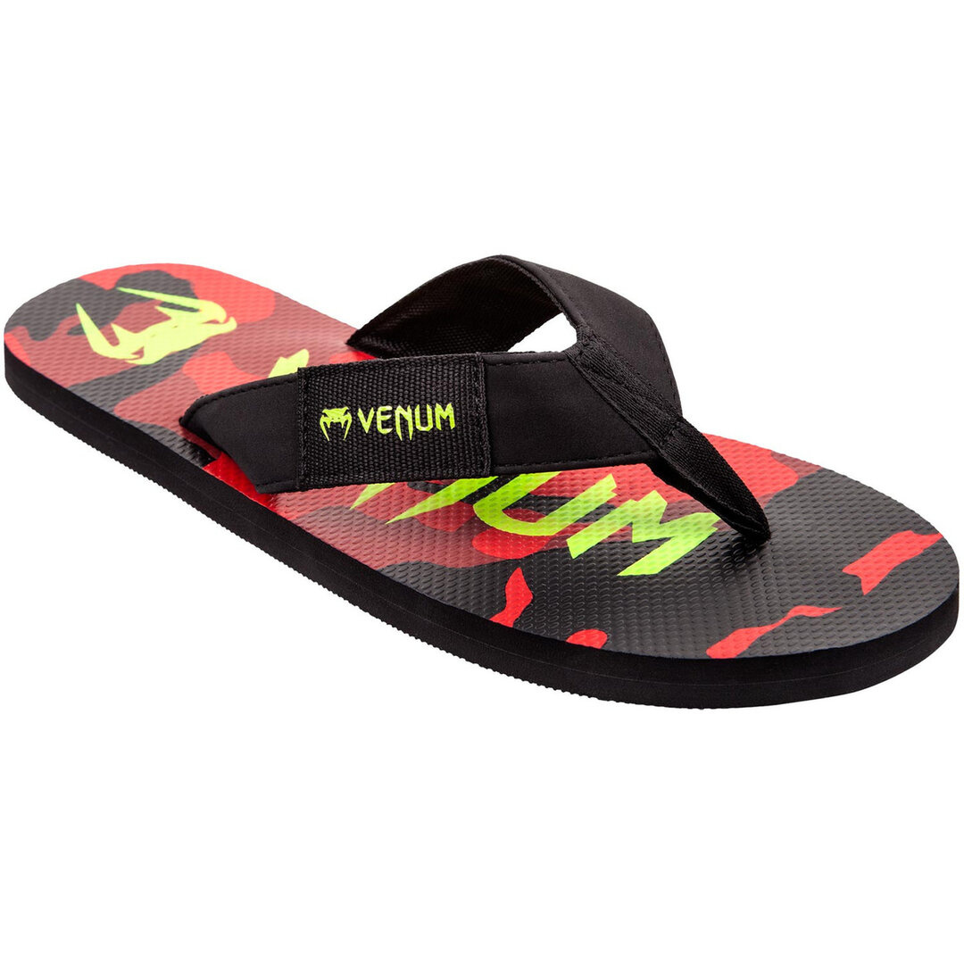 Venum Atmo Sandals Flip Flop Slippers Camo Red - FIGHTWEAR SHOP EUROPE