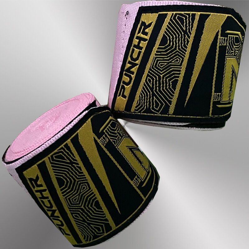 PunchR™  PunchR™ Premium Boksbandages Hand Wraps 350 cm Roze