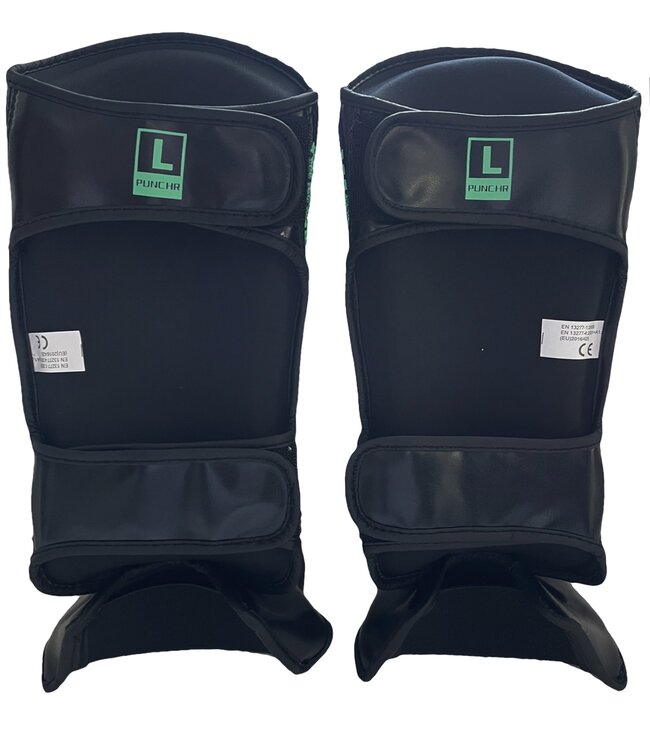 PunchR™  PunchR™ Kids Beast Mode Shin Guards Black Green