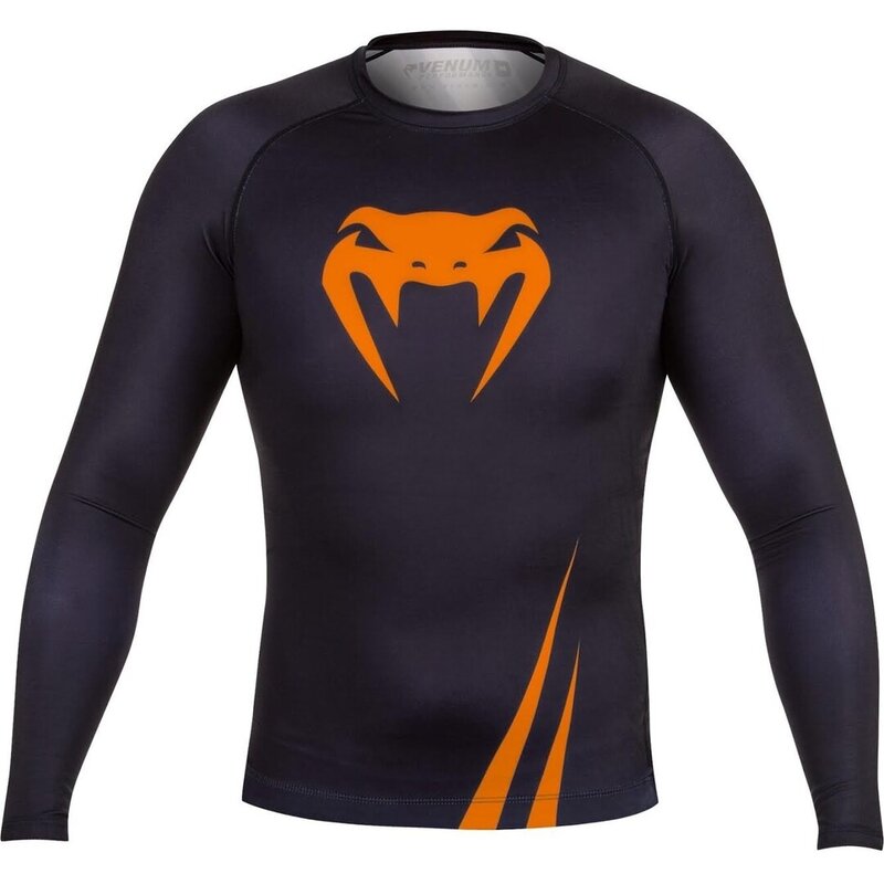 Venum Venum Challenger Rash Guard Langarm Schwarz Orange