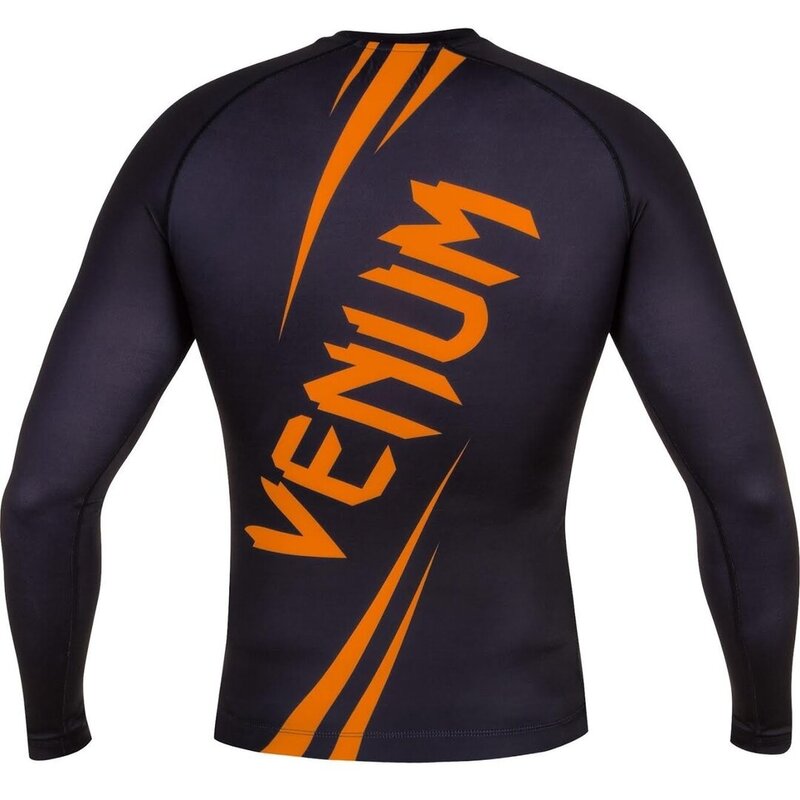 Venum Venum Challenger Rash Guard Long Sleeves Black Orange