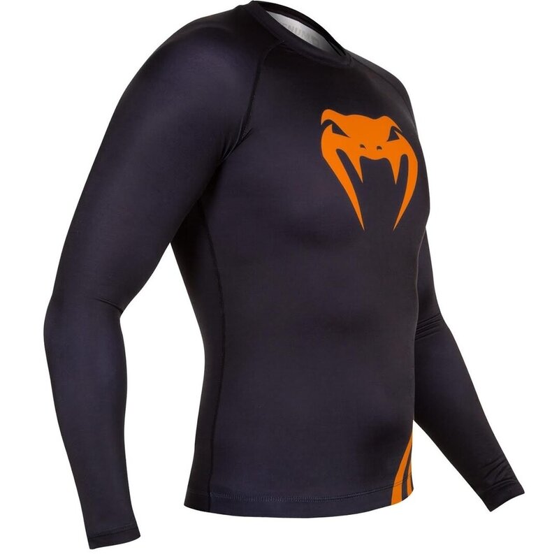 Venum Venum Challenger Rash Guard Langarm Schwarz Orange