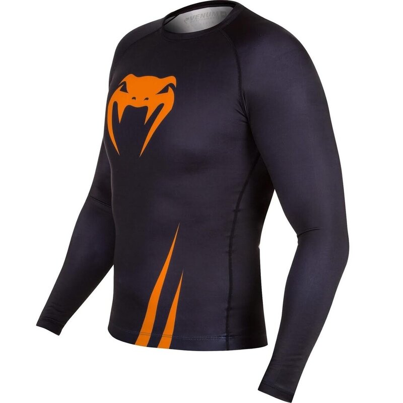 Venum Venum Challenger Rash Guard Langarm Schwarz Orange