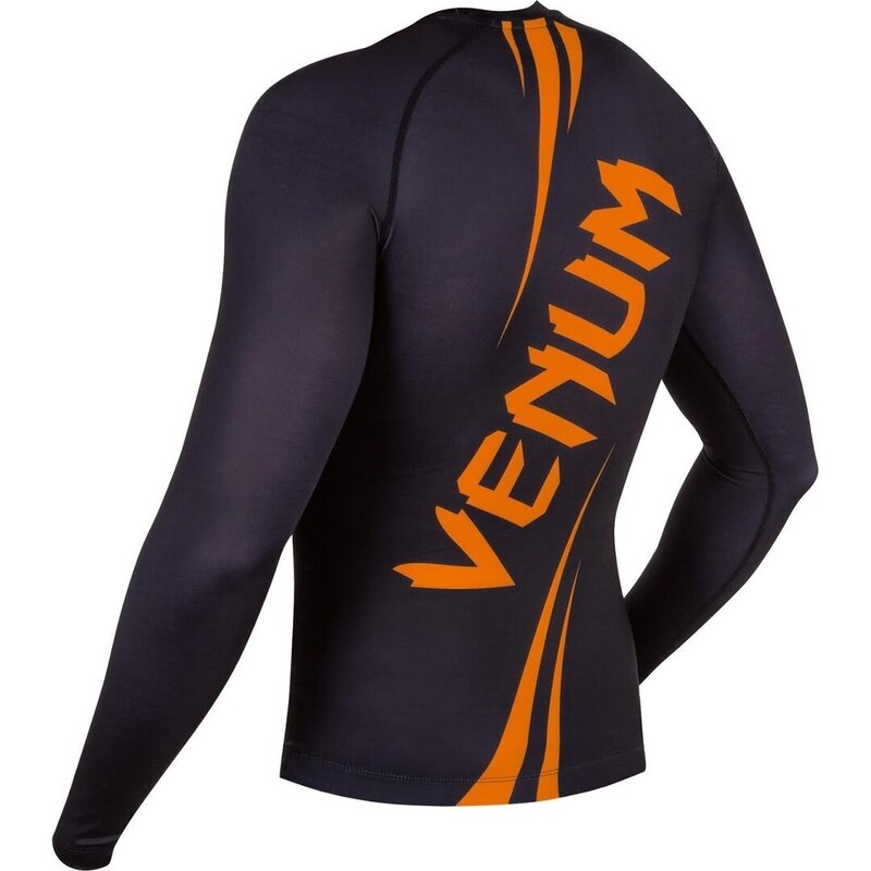 Venum Venum Challenger Rash Guard Long Sleeves Black Orange