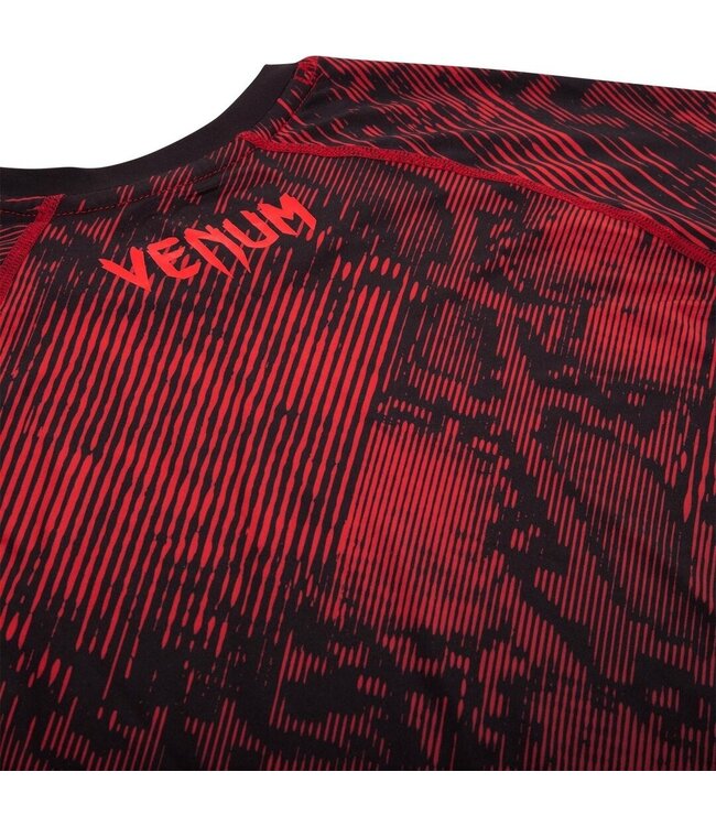 Venum Venum FUSION Rash Guard Compressie L/S T-shirt Zwart Rood