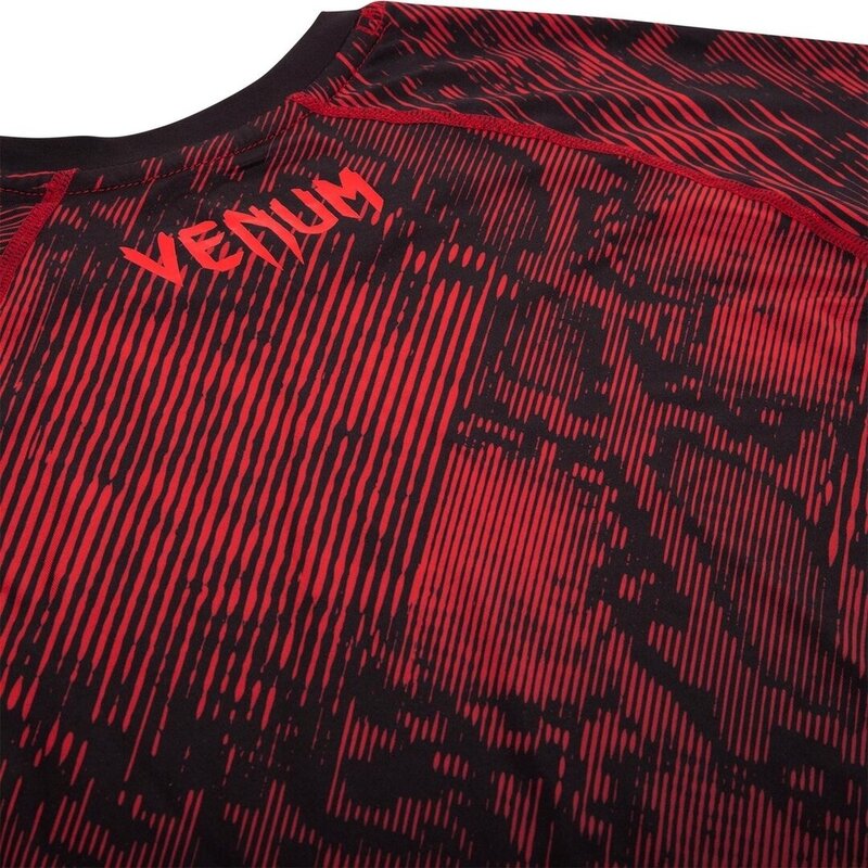 Venum Venum FUSION Kompressions Shirt Lange Ärmel Schwarz Rot