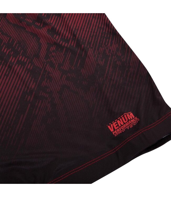 Venum Venum FUSION Rash Guard Compressie L/S T-shirt Zwart Rood