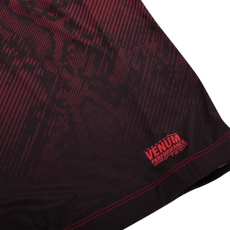 Venum Venum FUSION Rash Guard Compressie L/S T-shirt Zwart Rood
