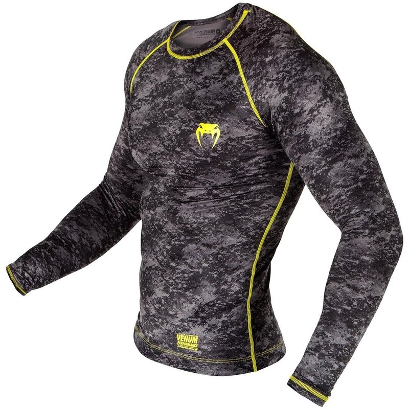 Venum Venum Tramo Rashguard L/S Schwarz Gelb