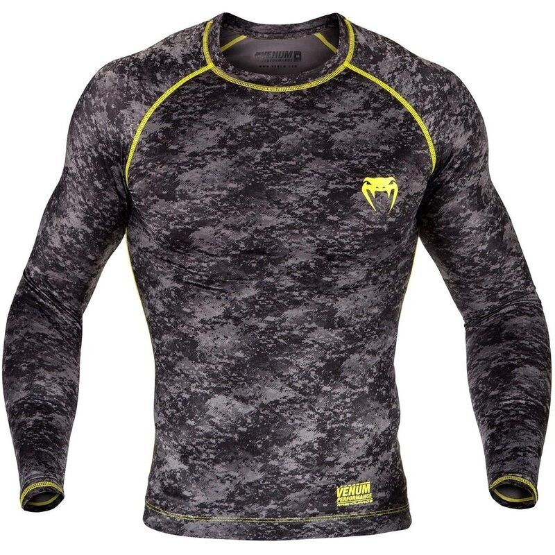 Venum Venum Tramo Rashguard L/S Schwarz Gelb