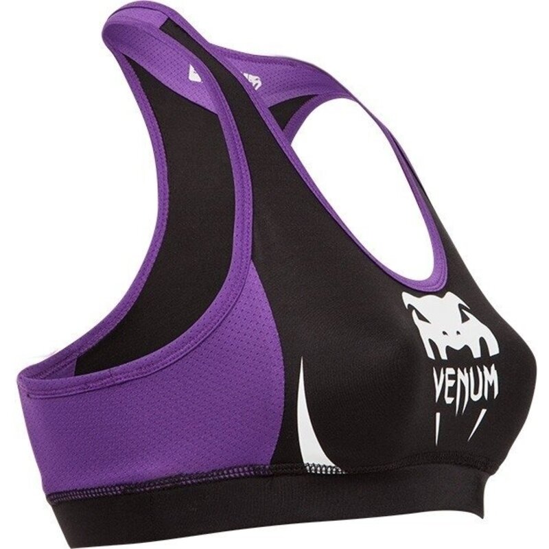 Champion Womens The Curvy Strappy Sports Bra, XL, Venetian Purple/Black 
