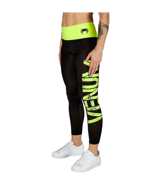 Venum Dames Power Sport Legging Zwart Neo Geel