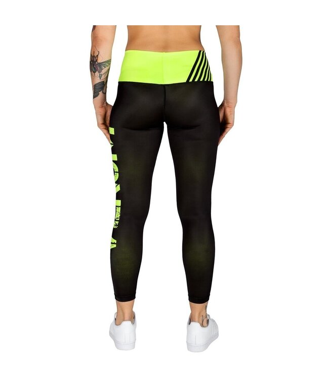 Venum Dames Power Sport Legging Zwart Neo Geel