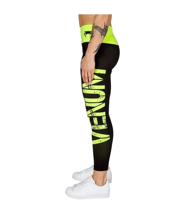 Venum Dames Power Sport Legging Zwart Neo Geel