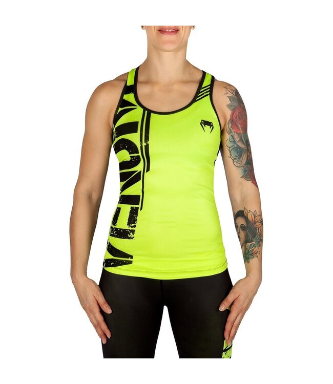 Venum Damen Power Tank Top Neo Gelb Schwarz