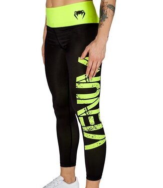 Venum Venum Damen Power Sports Leggings Schwarz Neo Gelb Venum Venum Damen Power Sports Leggings Schwarz Neo Gelb