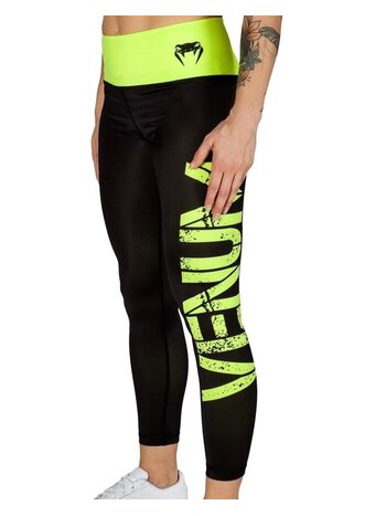 Venum Venum Dames Power Sport Legging Zwart Neo Geel