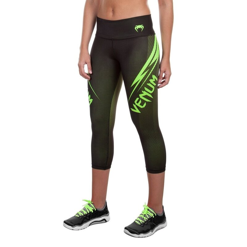 Venum Venum Damen Razor Sports Leggings Schwarz Neo Gelb