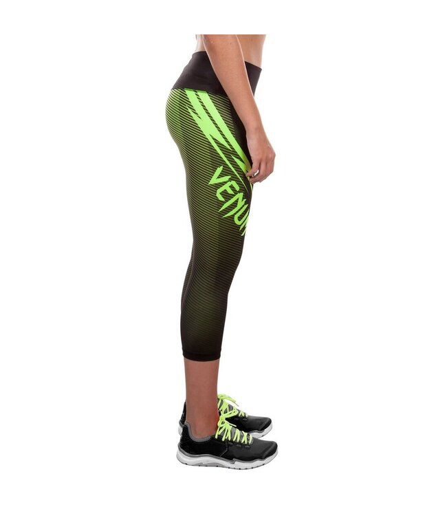 Venum Venum Damen Razor Sports Leggings Schwarz Neo Gelb