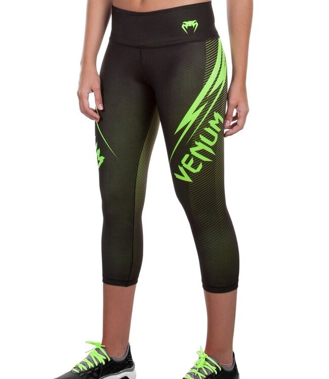 Venum Venum Damen Razor Sports Leggings Schwarz Neo Gelb
