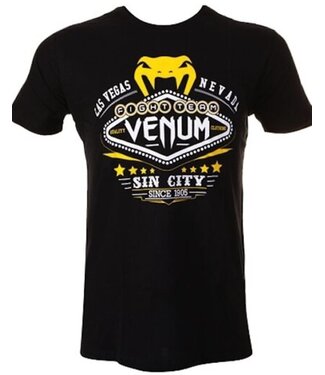 Venum Venum T Shirts Las Vegas Zwart Geel